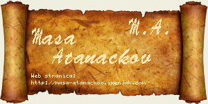 Maša Atanackov vizit kartica